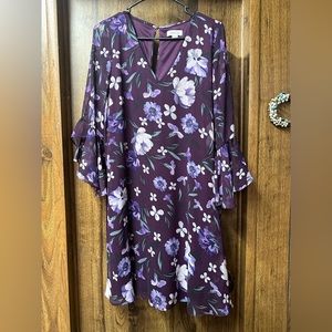 Calvin Klein purple dress